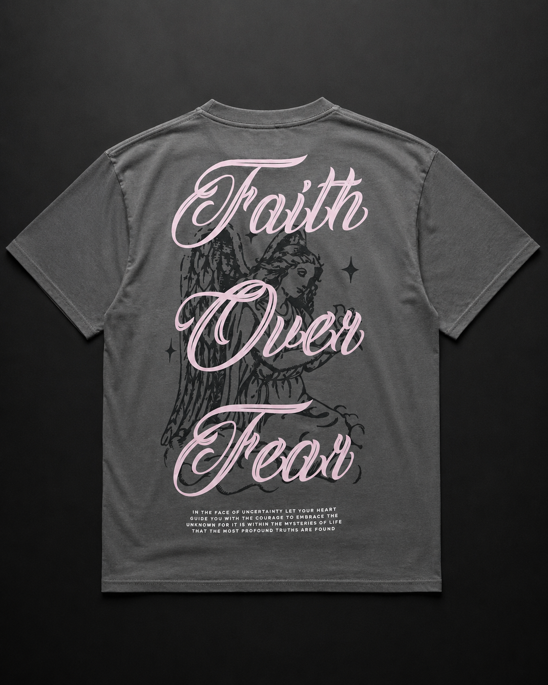 Polera Fn Faith Over Fear - Carbón